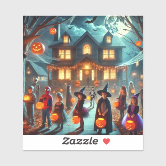 ステッカーハロウィーントリックまたは治療 シール (シート)