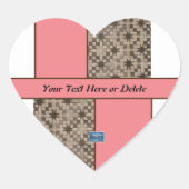 ステッカーハート(ピーチLED S.C.C.)RFPMDesigns ©️ 2023 ハートシール (正面)