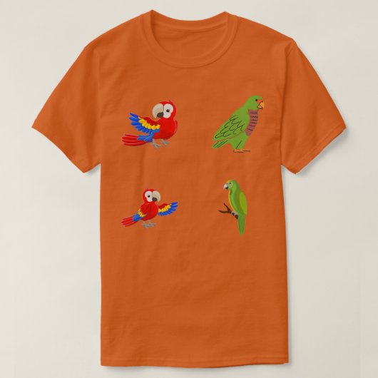 ステッカーパックParrot 10 Tシャツ (デザイン正面)