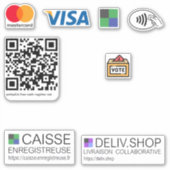 ステッカーモードペイメントブティック シール (正面)