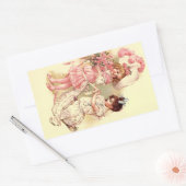 ステッカーラブルビクトリアンヴィンテージ結婚ズファッション 長方形シール (封筒)