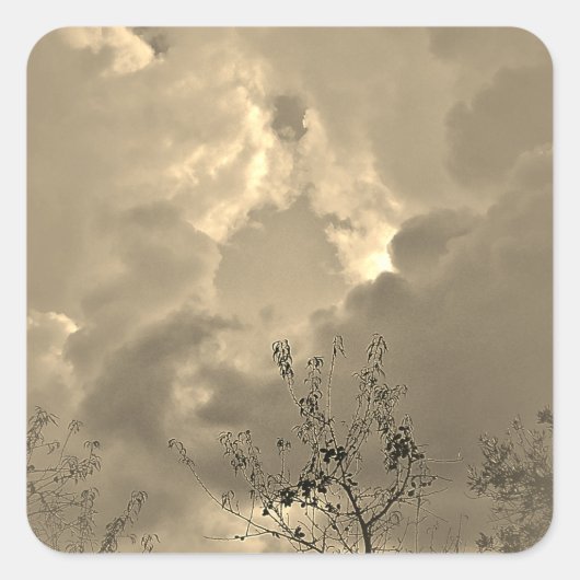 ステッカーラベルアート&デザインスタイル スクエアシール (正面)