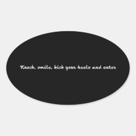 ステッカーラベルアート&デザインスタイル 楕円形シール