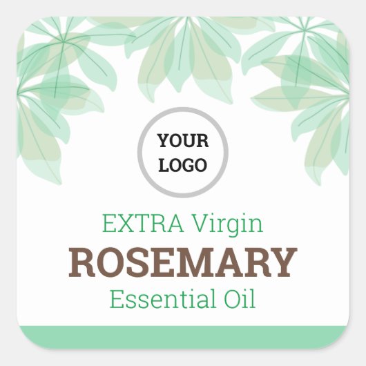 ステッカーラベル：ヘルシーフード スクエアシール (正面)