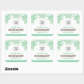 ステッカーラベル：ヘルシーフード スクエアシール (シート)