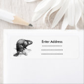 ステッカーラベルCanada Beaver ラベル (インサイチュ)