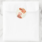 ステッカーレトロソーダ噴水広告Mag cover's ラウンドシール (バッグ)