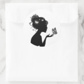 ステッカーロンラフェムパピロンブランクス ラウンドシール (バッグ)