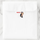 ステッカーヴィンテージアンクルSam THNX 星シール (バッグ)