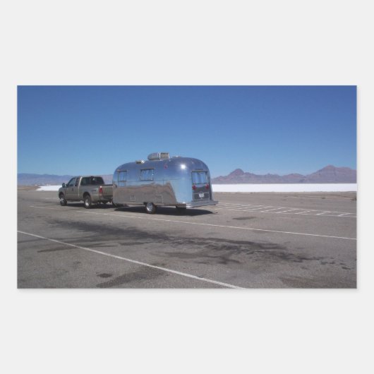 ステッカーヴィンテージティンカンボネビルソルトフラッツユタ 長方形シール (正面)