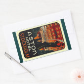 ステッカーヴィンテージトラベルホテルストックホルムスウェーデン 長方形シール (封筒)