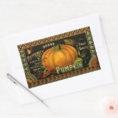 ステッカーヴィンテージバタフライブランドカボチャ缶ラベル 長方形シール (封筒)