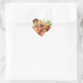 ステッカーヴィンテージビクトリアンバレンタインデーハート ハートシール (バッグ)