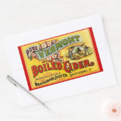 ステッカーヴィンテージピュアバーモントボイルドサイダーオールドラベル 長方形シール (封筒)