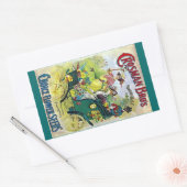 ステッカーヴィンテージフラワーガーデン広告シードの広告 長方形シール (封筒)