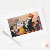 ステッカーヴィンテージミュージカルソイレキャットコンサート 長方形シール (封筒)