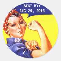ステッカーヴィンテージRosie The Riveter Canning 最高の BY 