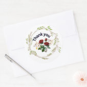 「ステッカー一つ一つ、感謝の意！」 ラウンドシール (封筒)