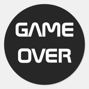 ステッカー上のゲーム ラウンドシール