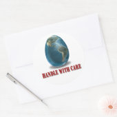 ステッカー付きアース気にハンドル ラウンドシール (封筒)