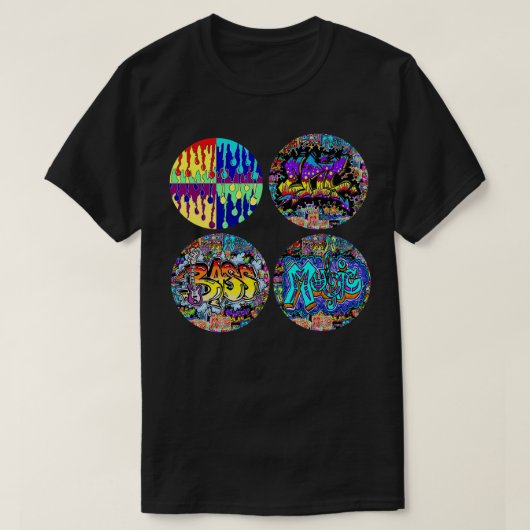 ステッカー付きグラフィティクール1 Tシャツ (デザイン正面)