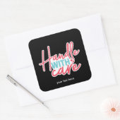 ステッカー付きハ気にンドル スクエアシール (封筒)