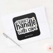 ステッカー付き壊れ気にやすい柄 スクエアシール (封筒)