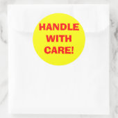 ステッカー付き気にのハンドル ラウンドシール (バッグ)