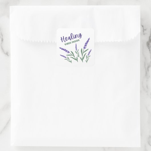 ステッカー内のヒーリングビア スクエアシール (バッグ)