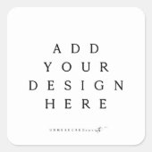 ステッカー印刷 スクエアシール (正面)