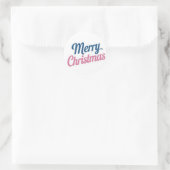 ステッカー周りのメリークリスマスの喜びのステッカー ラウンドシール (バッグ)