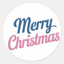 ステッカー周りのメリークリスマスの喜びのステッカー ラウンドシール