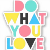 ステッカー好きなことをする シール (正面)