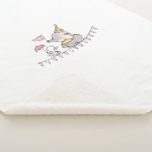 ステッカー子供へシェルパ毛布 シェルパブランケット (3/4)