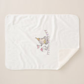 ステッカー子供へシェルパ毛布 シェルパブランケット (正面(横))