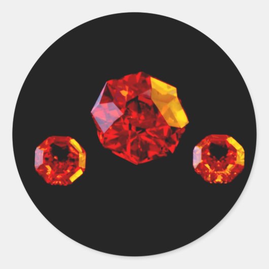 ステッカー宝石 ラウンドシール (正面)