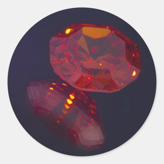 ステッカー宝石 ラウンドシール (正面)