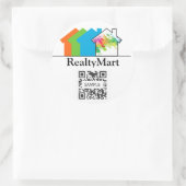 ステッカー実在テンプレートエステート ラウンドシール (バッグ)