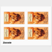 ステッカー広告ヴィンテージのネジ留め靴 長方形シール (シート)