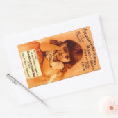 ステッカー広告ヴィンテージのネジ留め靴 長方形シール (封筒)