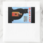 ステッカー広告ヴィンテージ黒猫ストーブ磨き 長方形シール (バッグ)