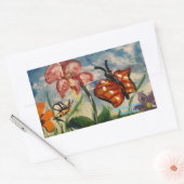 ステッカー春オリジナルのアートワーク 長方形シール (封筒)