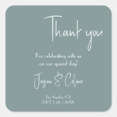 ステッカー来ありがとう スクエアシール (正面)