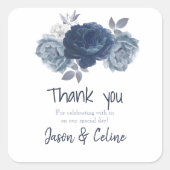 ステッカー来ありがとう スクエアシール (正面)