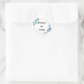 ステッカー来をありがとうリース ラウンドシール (バッグ)