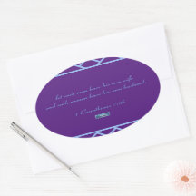 ステッカー楕円（紫色の三角形） RFPMDesigns ©️ 2024