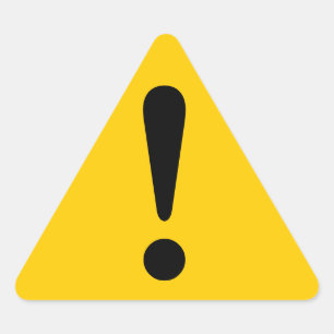 ステッカー注意シール感嘆符装置作業 三角形シール