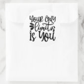 ステッカー班:おもしろいに参加 ラウンドシール (バッグ)