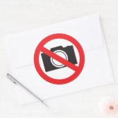 ステッカー署名カメラ不可 ラウンドシール (封筒)