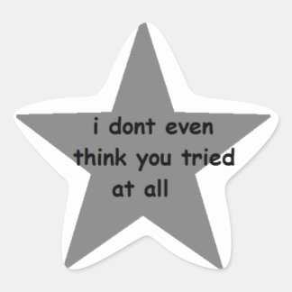 ステッカー考えも全く試してない 星シール